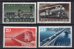 T3363 - SUISSE SWITZERLAND Yv N°441/44 ** Trains - Unused Stamps