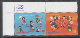 2021 Albania Children's Rights Games Toys Complete Pair MNH @ BELOW FACE VALUE - Albanie