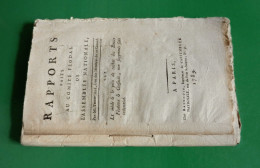 D-FR Révolution 1789 Rapports Faits Au Comité Féodal Par Tronchet 98 Pages - Historische Dokumente