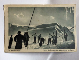 CPA - Ski Le Mont Dore Sortie De La Gare Du Téléphérique Au Sancy - Le Mont Dore