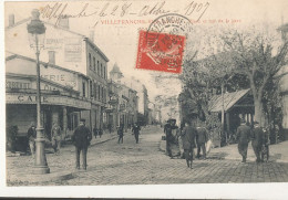 69 // VILLEFRANCHE SUR SAONE   Place Et Rue De La Gare - Cachet IndiceIV Au Verso  - Sonstige & Ohne Zuordnung