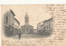 01 // MONTMERLE SUR SAONE   Eglise Et Place De L'église - Zonder Classificatie