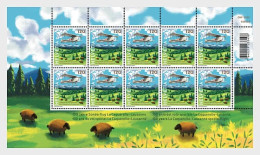 Switzerland Schweiz Suisse 2024 100 Years La Caquerelle - Lausanne Special Fight Aviation Airplane Sheetlet MNH - Blocks & Kleinbögen