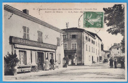 CPA RHONE (69) - SAINT-GEORGES-DE-RENEINS - GRANDE RUE - HOTEL DE PARIS MOREL - Sonstige & Ohne Zuordnung