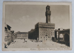 1938 - Firenze - Piazza Della Signoria E Palazzo Vecchio - Viaggiata X Aosta  - Crt0066 - Firenze (Florence)