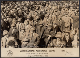 YZ9133 Bergamo 1962 - XXXV Adunata Nazionale Alpini - Sfilata - Foto 13 X 18 - Lugares