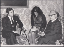 YZ9011 Roma 1976 - Intervista Al Presidente Giovanni Leone - Foto 18 X 24 - Orte