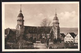 AK Freudenstadt, Ansicht Der Stadtkirche Mit Vorplatz  - Freudenstadt