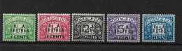 BOIC - B.A. ERITREA 1950 POSTAGE DUE SET SG ED6/ED10 UNMOUNTED MINT Cat £80 - Otros & Sin Clasificación