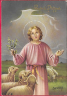 BUONA PASQUA - GESU'  PASTORE - DIS. P. VENTURA - EDIZ. CECAMI 7336 - VIAGGIATA DA CARPI 1957 - Easter