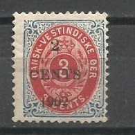 Denmark Danish West Indies Sc.#24a  MH / * 1902 - Denmark (West Indies)