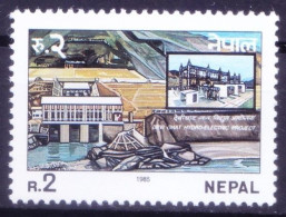 Nepal 1985 MNH, Devighat Hydro Electric Project, Energy - Electricité