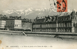 CPA -  GRENOBLE - PALAIS DE JUSTICE ET CHAINE DES ALPES - Grenoble