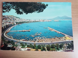 Cartolina ITALIA CAMPANIA NAPOLI 1964 VIA CARACCIOLO E MERGELLINA Italy Naples Postcard Italien Neapel Ansichtskarte - Napoli (Napels)