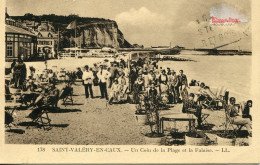 CPA -  SAINT-VALERY-EN-CAUX - UN COIN DE LA PLAGE ET LA FALAISE - Saint Valery En Caux