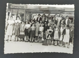 Photo Ancienne Les Abrets Groupe De Jeunes Filles - Orte