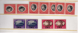 SWA - George VI - Timbres AS Surcharges - Neufs**/* - South West Africa (1923-1990)