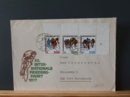 107/016A  LETTRE   DDR - Cyclisme