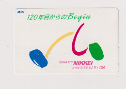 JAPAN - Nikkei Magnetic Phonecard - Japón