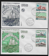 St Pierre Et Miquelon N°410/413 - Enveloppe 1er Jour - TB - Storia Postale