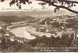 CPA - LYON - VUE SUR LA SAONE PRISE DES JARDINS DU PASSAGE GAY - Autres & Non Classés