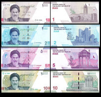 Central Bank Of The Islamic Republic Of Iran PW160-163 4 Banknotes - Irán