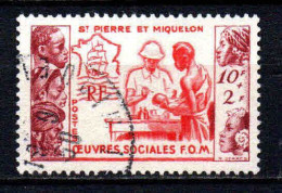 St Pierre Et Miquelon    - 1950 -  Œuvres Sociales  - N° 344 - Oblit - Used - Oblitérés