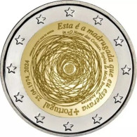 Portugal 2024    2 Euro Comm.  "50 Jaar Revolutie 1974 - 25 Avril"    UNC Uit De Rol  UNC Du Rouleaux  !! - Portogallo