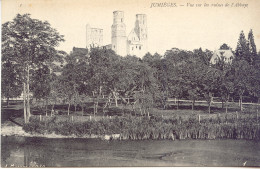 CPA -JUMIEGES - VUE SUR LES RUINES DE L'ABBAYE - Jumieges