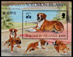 Solomon Islands 1994, Hunde/Chiens/Dogs: Boxer, MiNr. 845 Block 37 - Perros