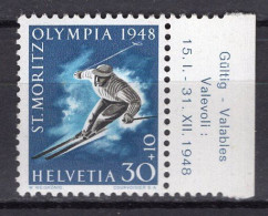 T3369 - SUISSE SWITZERLAND Yv N°452 ** Olympiades - Unused Stamps