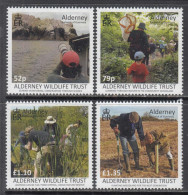 2022 Alderney Wildlife Trust Birds Trees Conservation Complete Set Of 4 MNH @ BELOW FACE VALUE - Alderney