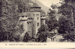 CPA -GORGES DU TARN - CHATEAU DE LA CAZE (BELLE PRISE DE VUE) - Gorges Du Tarn