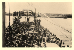 Mindin , St Brévin Les Pins * Bac , Soldats 21ème RI , Traversée Pour Accueil DE GAULLE St Nazaire 23 Juillet 1945 - Saint-Brevin-les-Pins