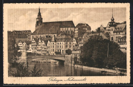 AK Tübingen, Neckar Und Uferansicht  - Tuebingen