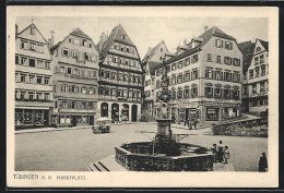 AK Tübingen A. N., Marktplatz Mit Restaurant Silberburg  - Tübingen