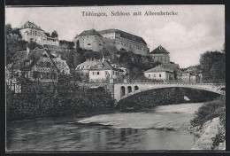 AK Tübingen, Schloss Mit Alleenbrücke  - Tübingen