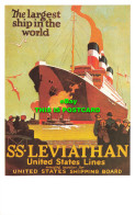 R576608 Largest Ship In World. S. S. Leviathan. United States Lines Managing Ope - Monde