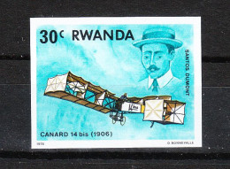 Rwanda  -  1978.  Storia Del Volo.History Of Flight. Santos Dumont.  MNH Imperf. - Andere (Lucht)