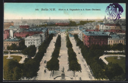 AK Berlin-Tiergarten, Blick Von Der Siegessäule Auf Roon-Denkmal  - Dierentuin