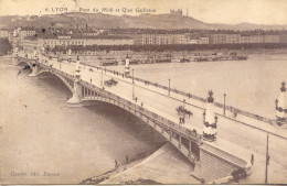 CPA - LYON - PONT DU MIDI ET QUAI GALLETON - Autres & Non Classés