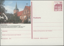 P138-p4/051 2851 Wremen - Alte Wehrkirche ** - Illustrated Postcards - Mint