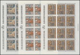 738-740 Weihnachen 1979 - Stickereien, 3 Werte, Kleinbogen-Satz ** - Ungebraucht