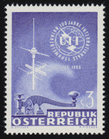 1181 100 J. Fernmeldeunion ITU, Morsetaste Antenne Emblem ITU 3 S, Postfrisch ** - Unused Stamps