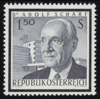 1177 Tod Von, Adolf Schärf Bundespräsident + Schärf-Studentenwohnheim, 1.50 S ** - Unused Stamps