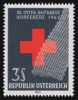 1195 Int. Rotkreuzkonferenz, Wien, Gazestreifen Vor Rotem Kreuz, 3 S ** - Neufs