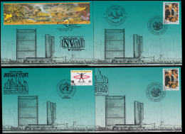 UNO New York Show Cards Jahrgang 1993, Set Nummer 10-13 Komplett - Altri & Non Classificati