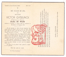 DP Victor Gyselinck ° Heusden 1880 † Merelbeke 1945 X Elodie De Wilde // Bourlez Geeraert Vandenberghe Walleyn Servaes - Images Religieuses