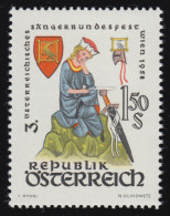 1043 Öster. Sängerbundfest Wien, Walther V.d. Vogelweide, 1.50 S, Postfrisch ** - Nuovi