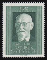 1057 Gründungstag Rep. Österreich, Karl Renner Bundespräsident, 1.50 S, **  - Nuovi